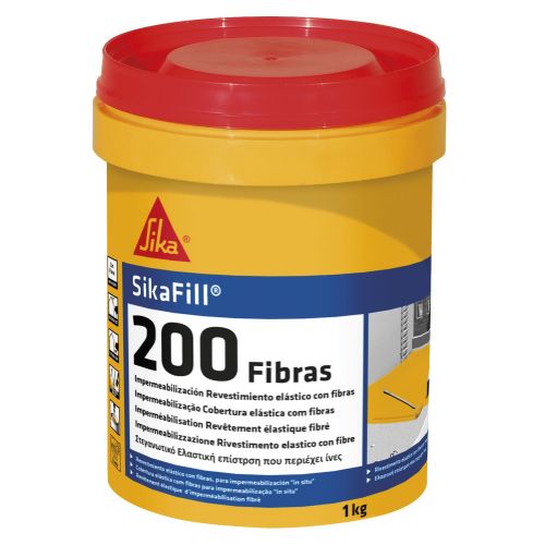 Sikafill-200 Fibras red 1 KG Cubo